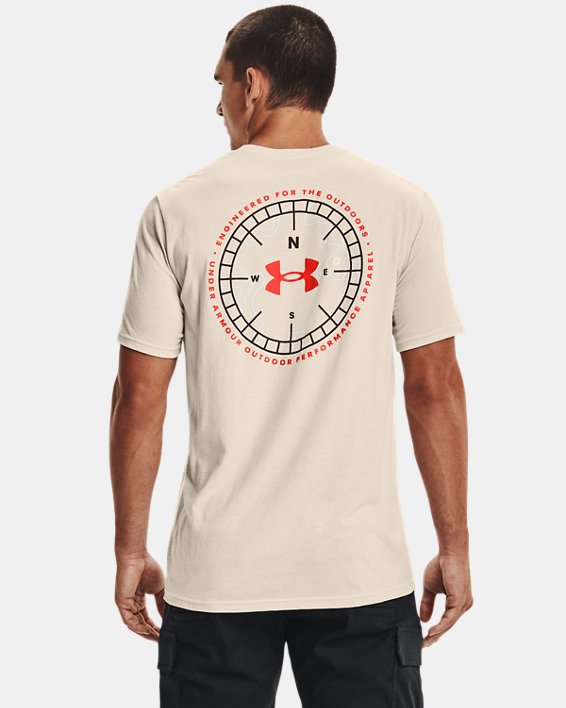 Men's UA Engineered Compass T-Shirt, White, pdpMainDesktop image number 0